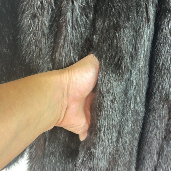 Vintage full length mink black fur coat - Picture 4 of 9